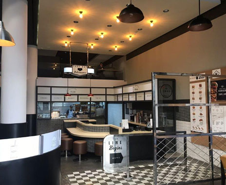 Wayback Burgers Interior Store. The Burger Chain Experienced Robust Franchise Growth In 2017