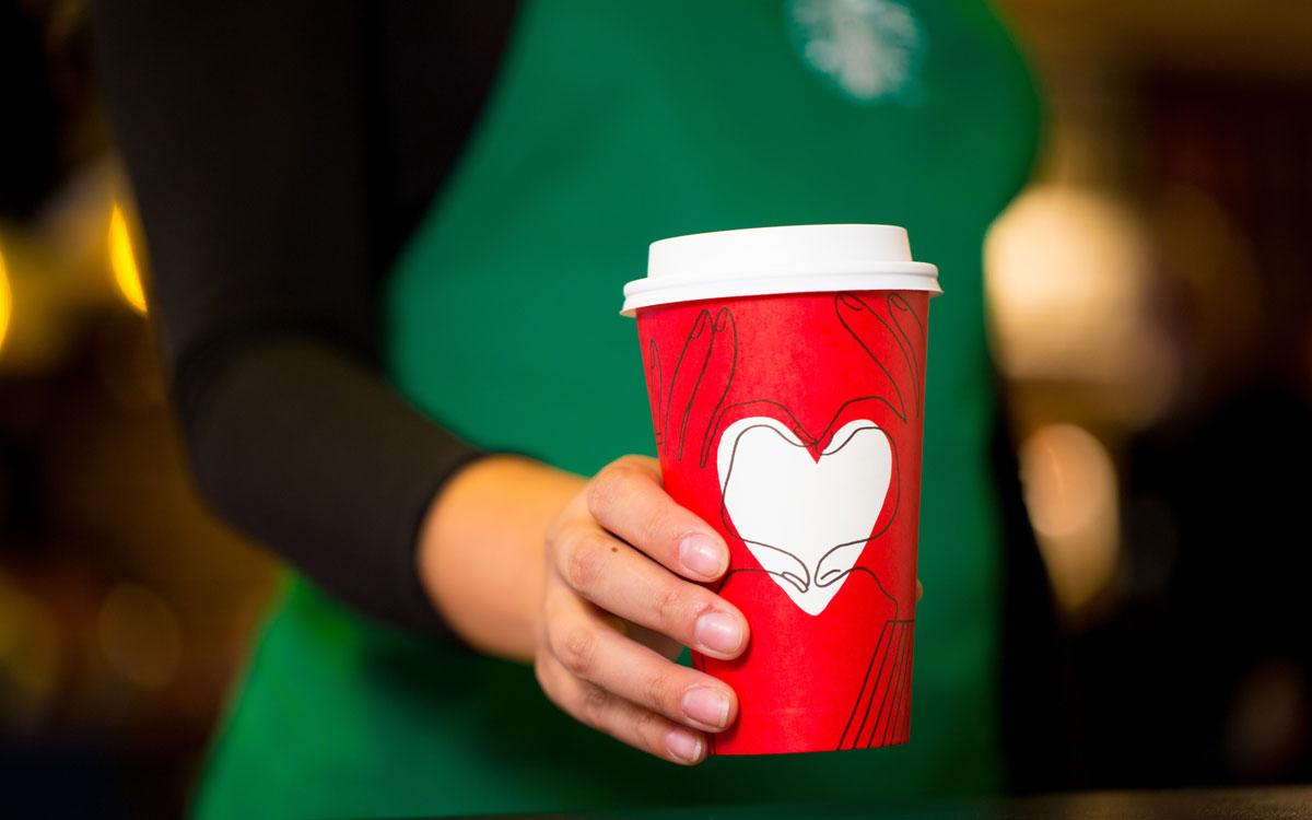 Starbucks Heart Holiday Cup