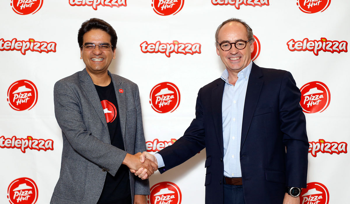 Milind Pant, President, Pizza Hut International, And Pablo Juantegui, Executive Chairman And Chief Executive Officer, Telepizza Group, Announced A Strategic Deal