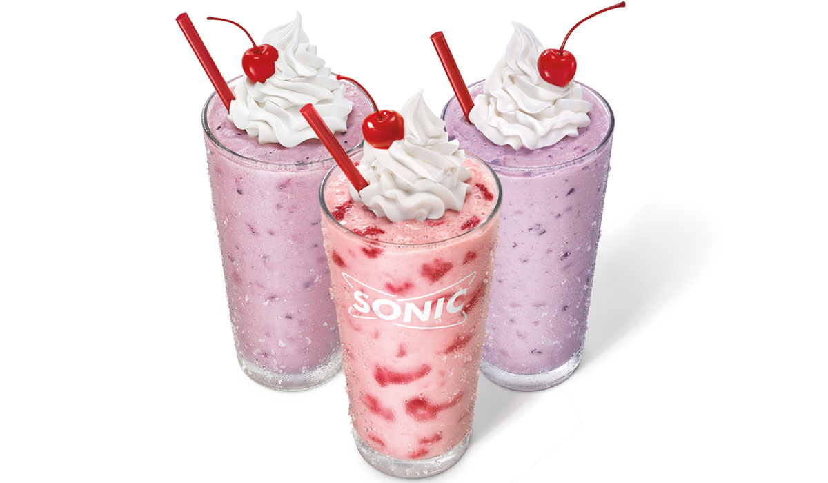 Sonic's New Real Frit Berry Shakes Made With Real Berries