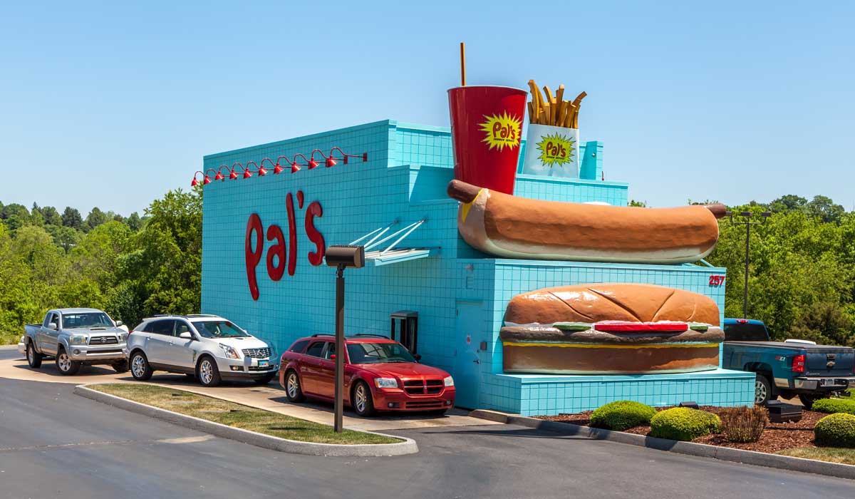 Exterior Of Pal's Sudden Service Drive Thru