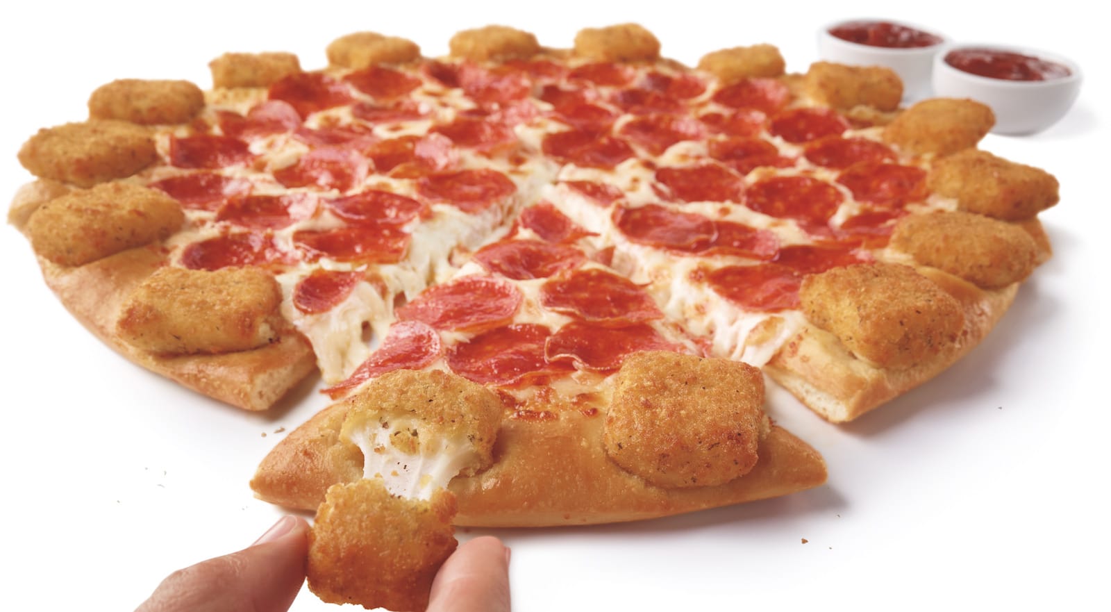 Pizza Hut Adds New Menu Item With Mozzarella Sticks Around Crust