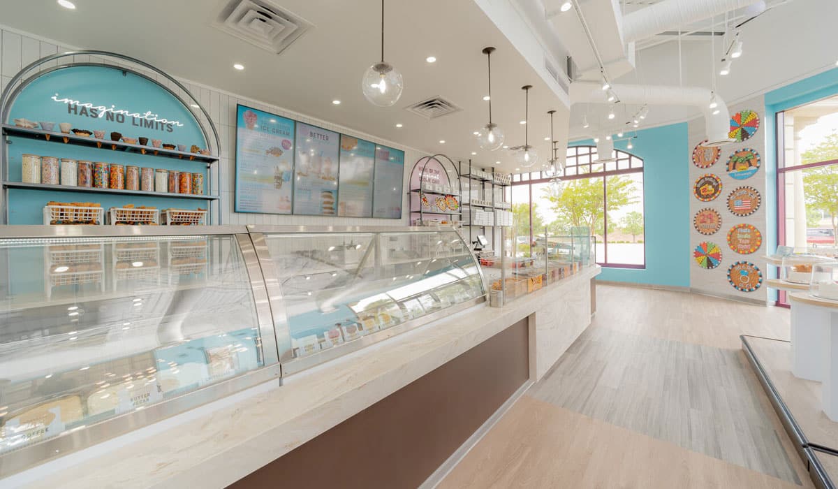 Great American Cookies And Marble Slab Creamery Interior