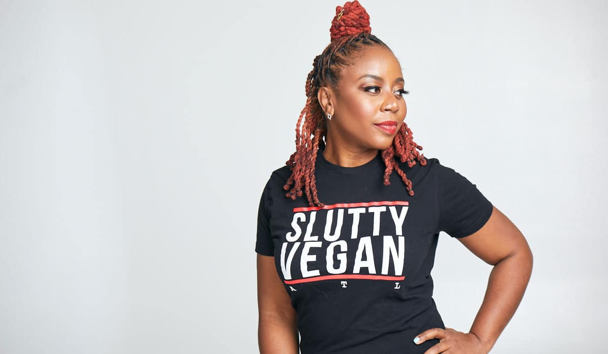 Slutty Vegan Owner Pinky Cole Poses