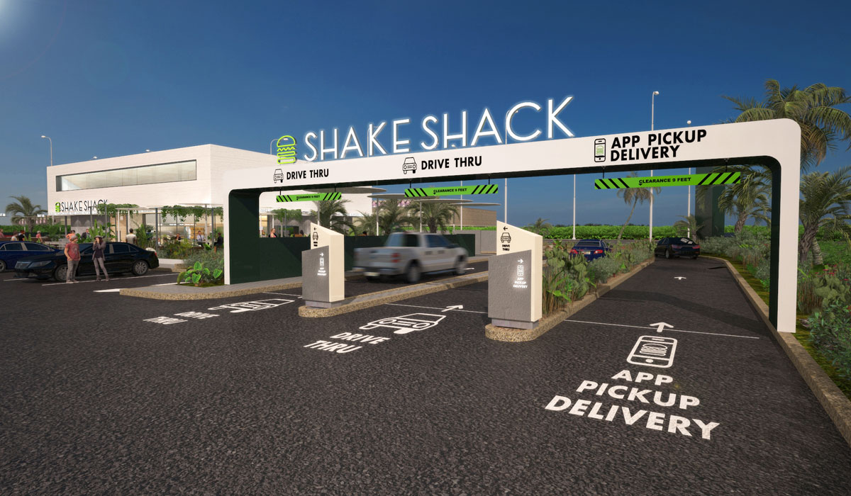 Shake Shack Drive Thru Mockup