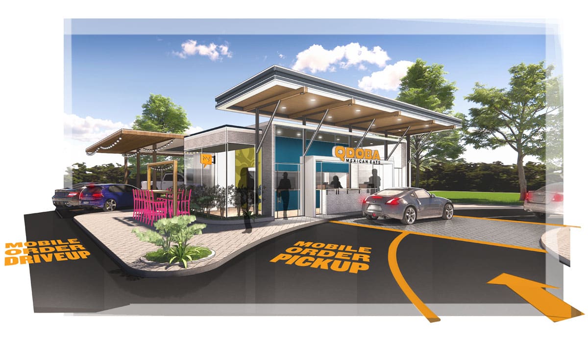 Qdoba Drive Thru Rendering