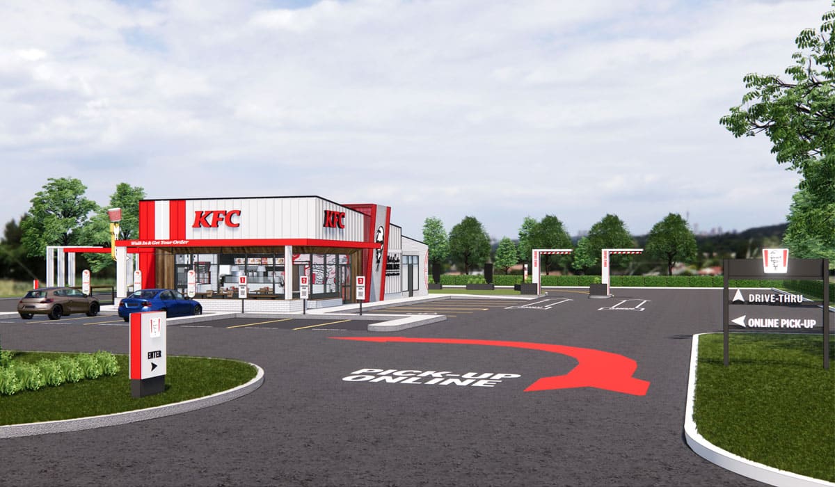 KFC Next Generation Restaurant Design Rendering