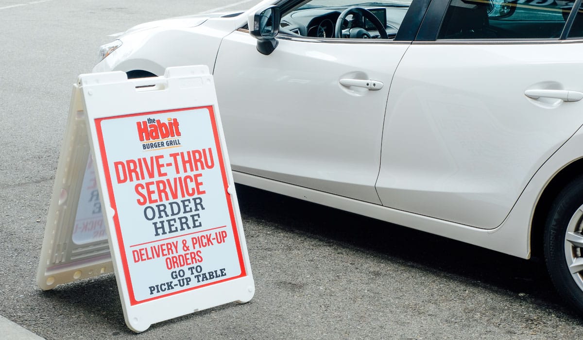 The Habit Drive Thru Sign