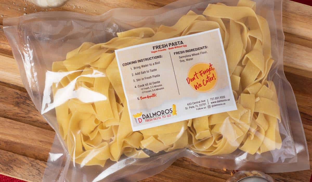 DalMoros Fresh Pasta To Go's Bagged Pasta