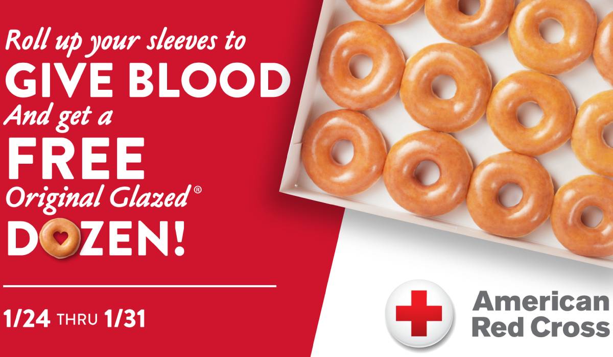 Krispy Kreme Red Cross