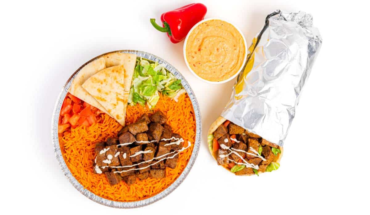 The Halal Guys Added Two LTOs, Red Pepper Hummus And Herb Beef
