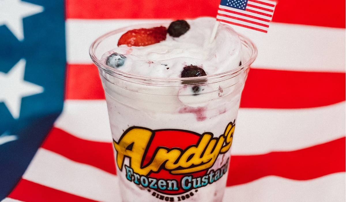Andy's Frozen Custard's Freedom Berry Jackhammer