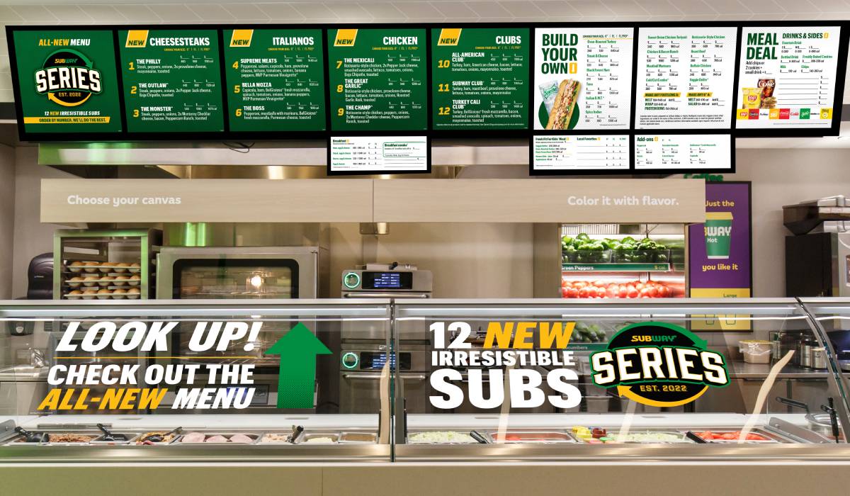 Subway Catering Menu