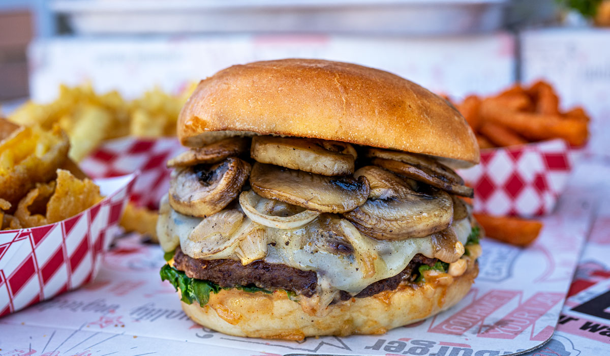 Mushroom Swiss Burger