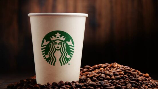 Starbucks Cup And Coffee Beans