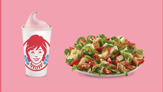 Strawberry Frosty And Strawberry Chicken Salad From Wendy's