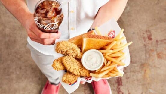 Dairy Queen chicken strip basket.