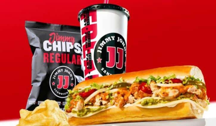 Jimmy John's chips and sandwich.