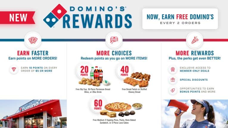 Domino's Rewards offers loyalty members even more opportunities to earn and redeem points.