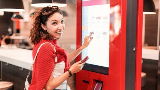 There's research showing customers using a kiosk spend 10-30 percent more.