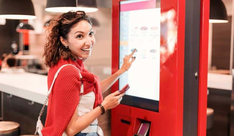 There's research showing customers using a kiosk spend 10-30 percent more.