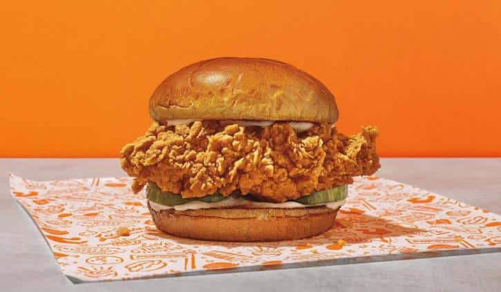 Popeyes chicken sandwich.
