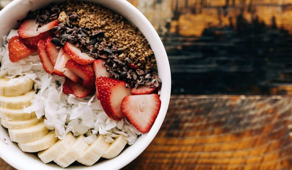 An acai smoothie bowl from Village Juice & Kitchen.