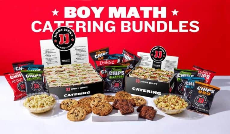 The Boy Math Catering Bundle will be available online and on the Jimmy John’s app.