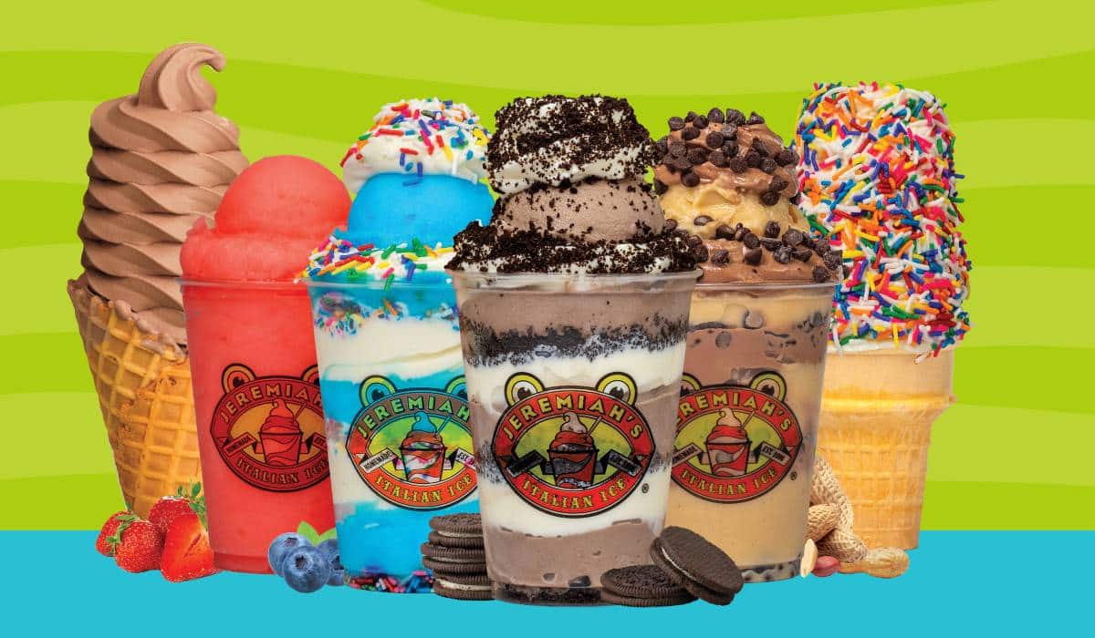 A selection of desserts from Jeremiah's Italian Ice.