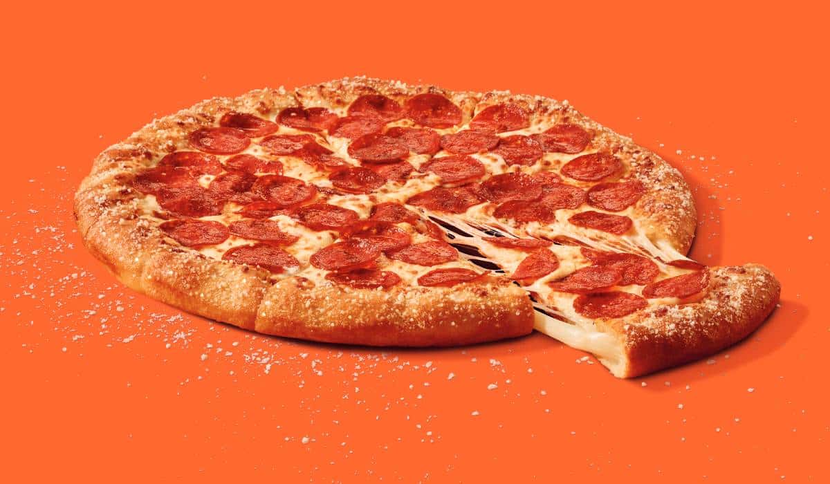 Little Caesars' Stuffed Crazy Crust Pizza.