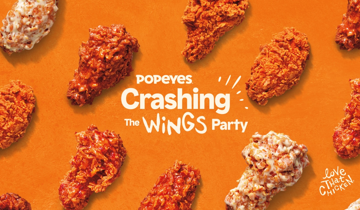 Different Popeyes wings.