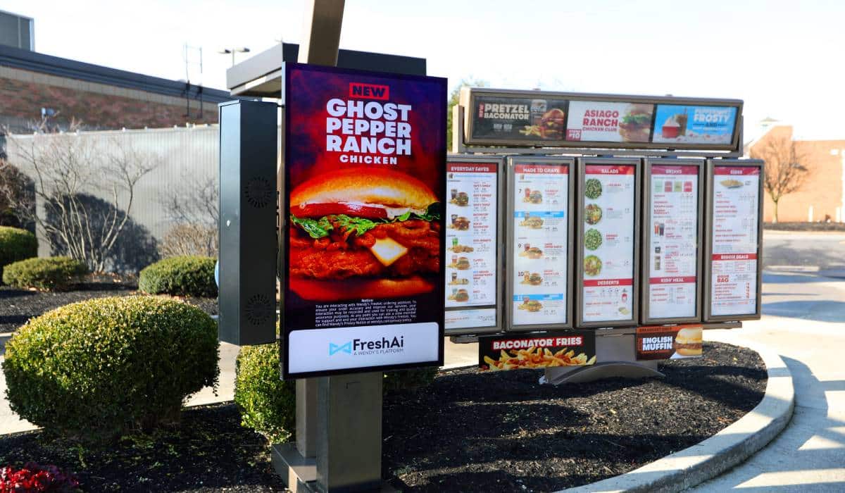 A photo of Wendy's FreshAI at the drive-thru.