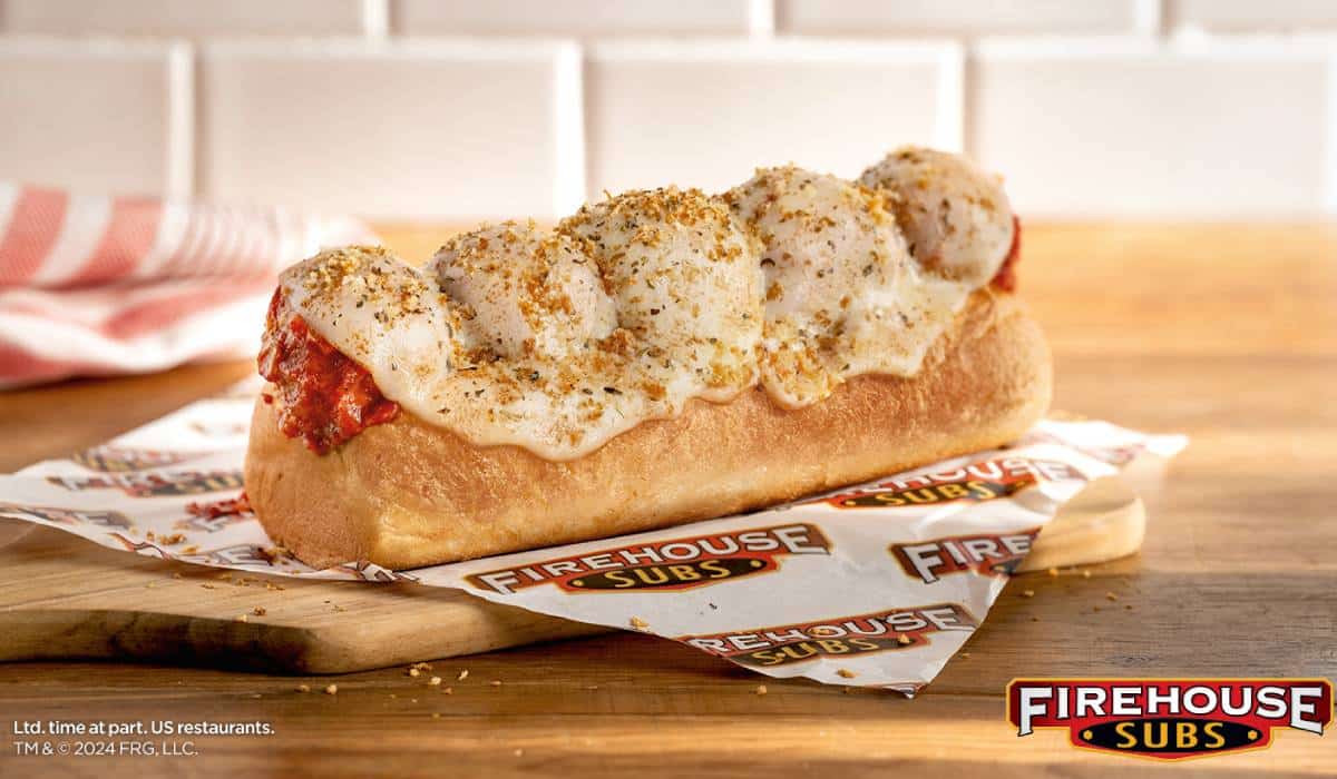 Firehouse Subs Chicken Parmesan Meatball Sub.