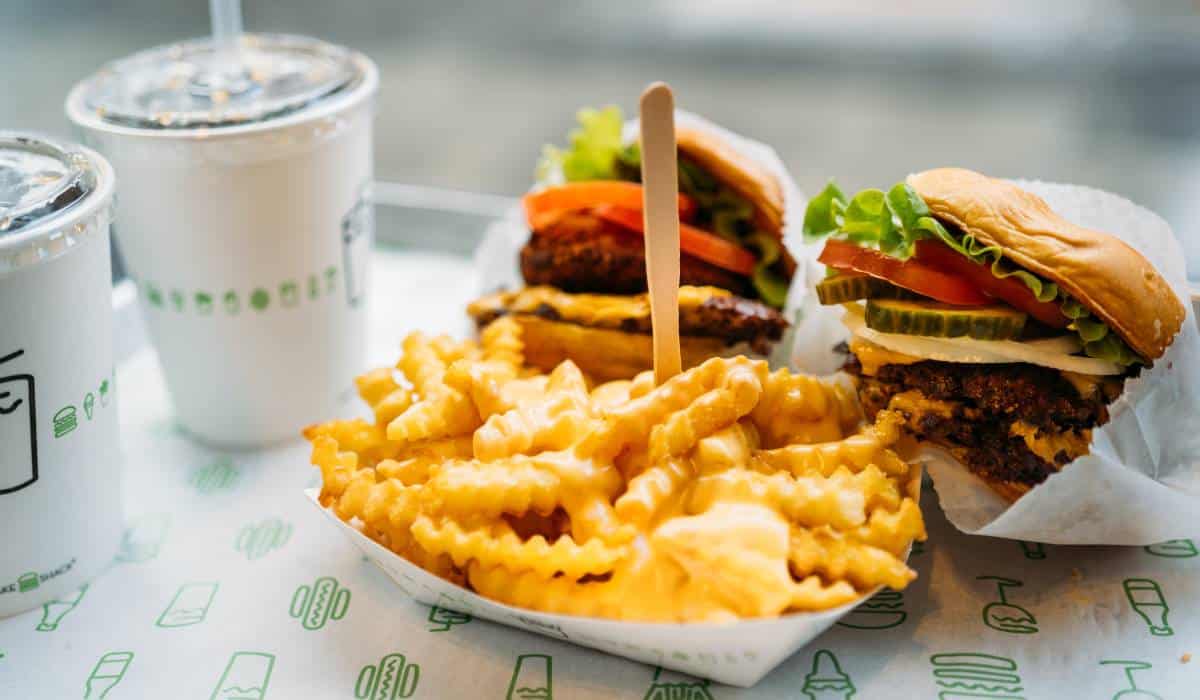 Shake Shack burger and fries.