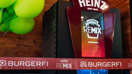 The HEINZ REMIX Machine at BurgerFi