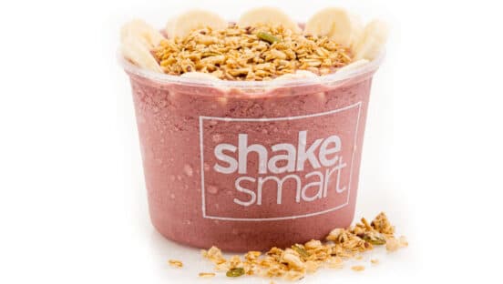 An acai bowl from Shake Smart.