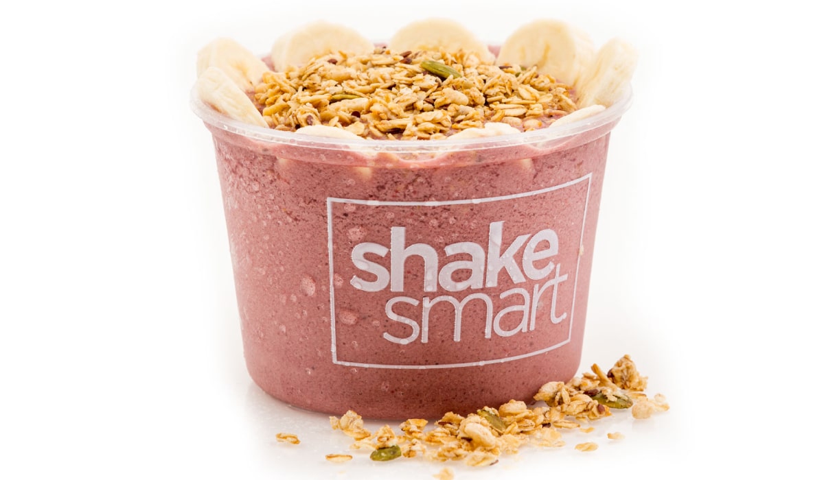 An acai bowl from Shake Smart.