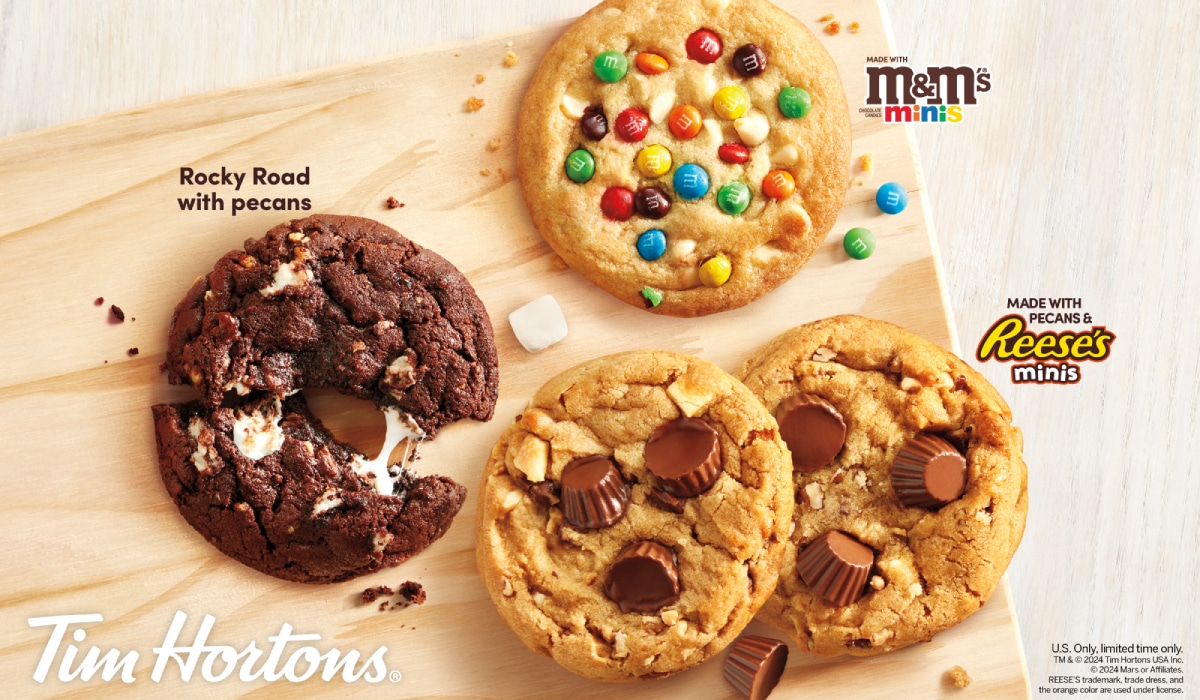 Tim Hortons' three new Dream Cookies.