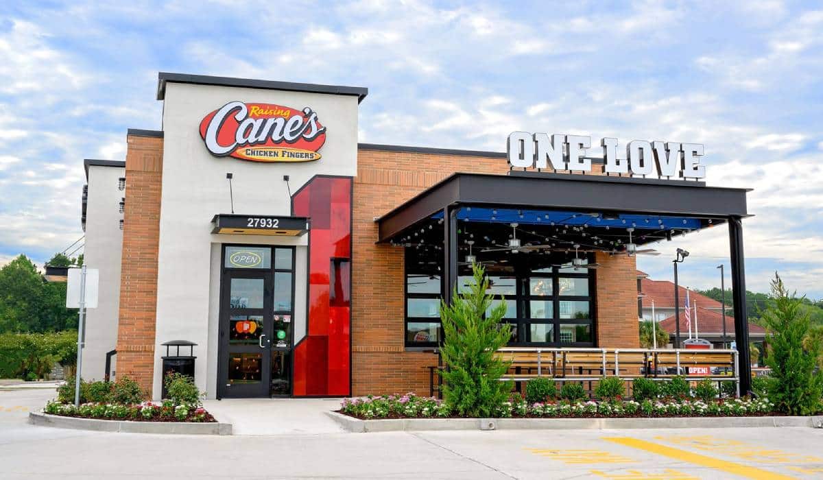 Raising Cane's restaurant.