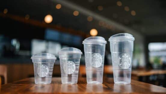 New cups from Starbucks.