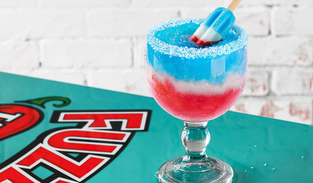 A Fourth of July cocktail from Fuzzy's Taco Shop.