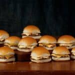 White Castle cheese sliders.
