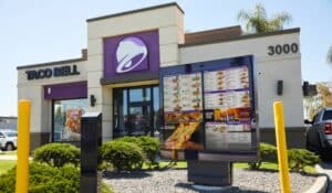 Taco Bell drive-thru restaurant.
