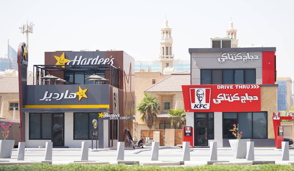 Hardee's and KFC in Saudi Arabia.