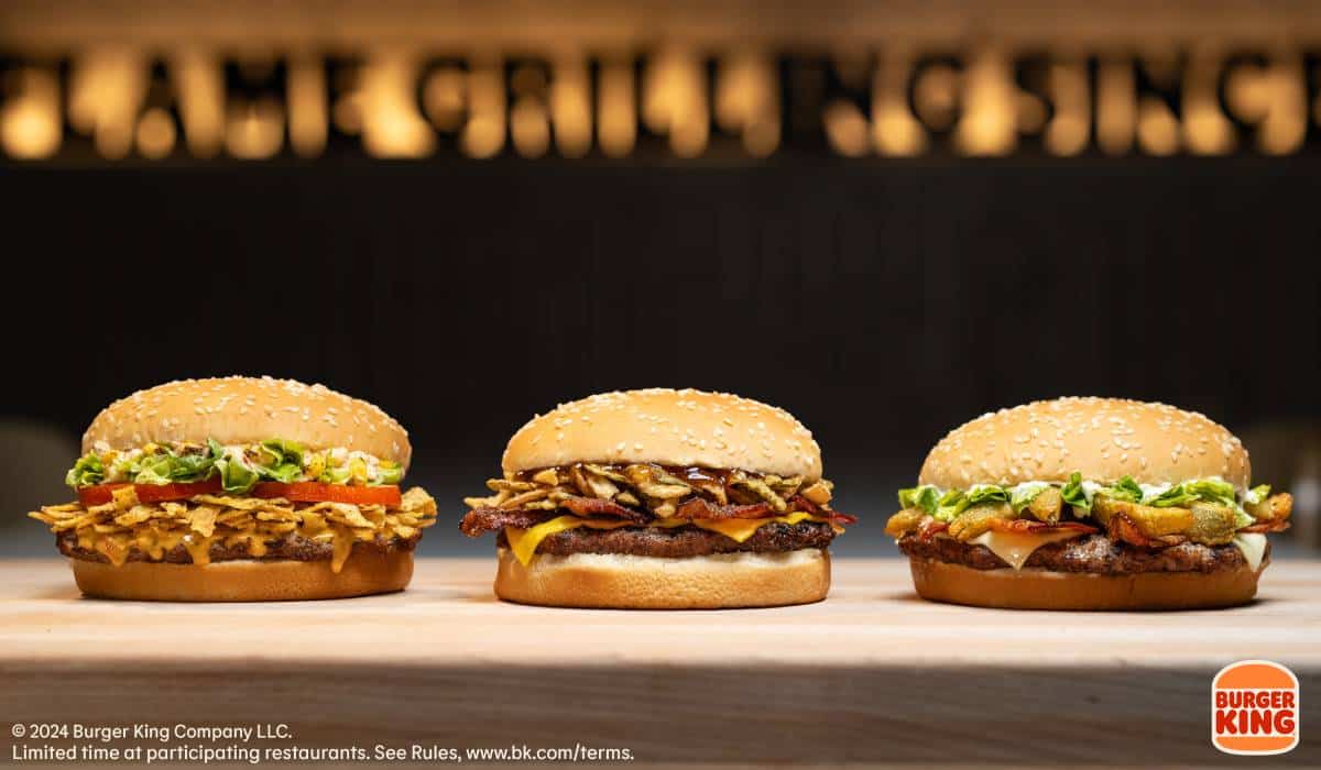 Burger King's three finalists for the Whopper competition.