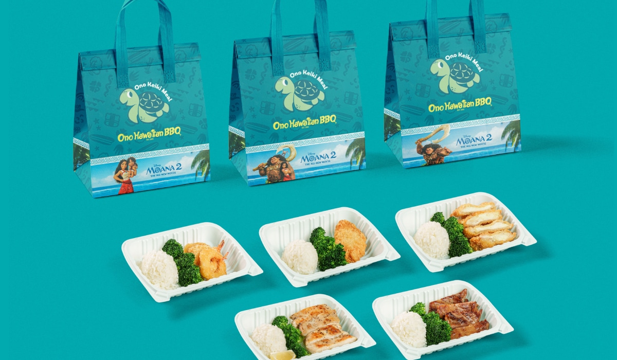 Ono Hawaiian BBQ kid's meal with Moana.