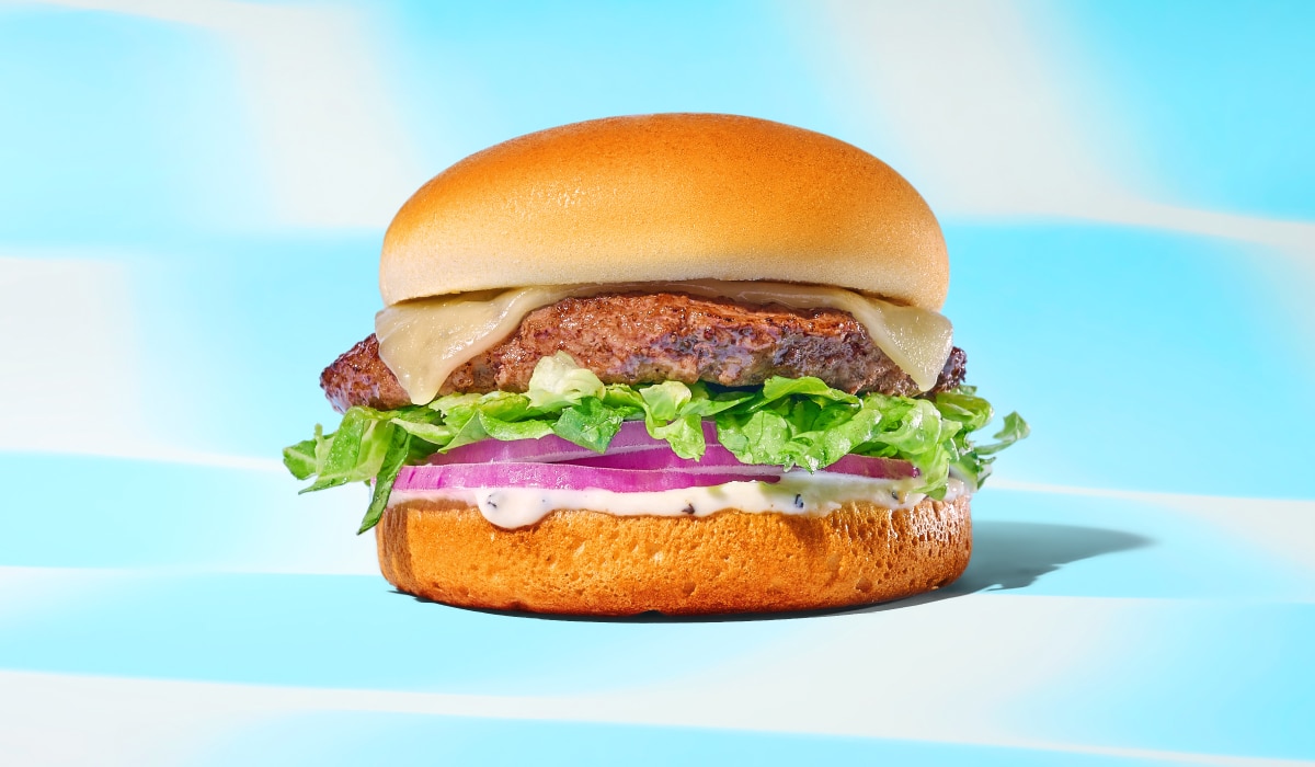 The Piquant Cheeseburger from Burgerville.