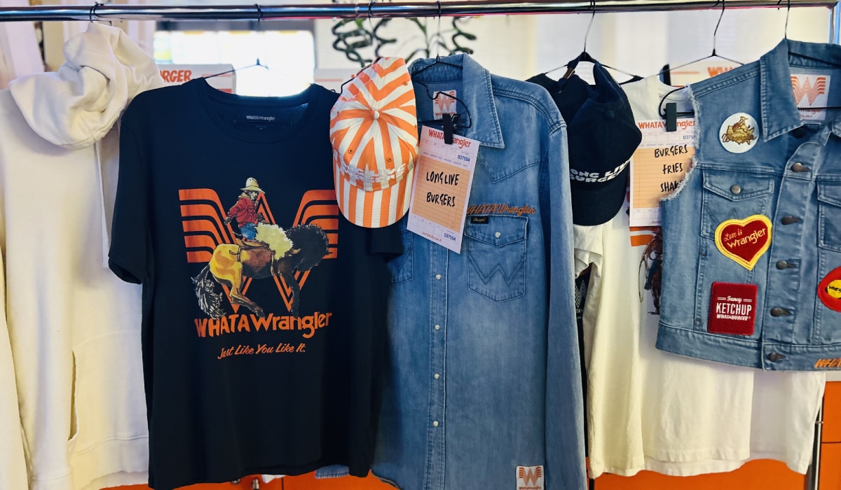 Wrangler and Whataburger clothing line.