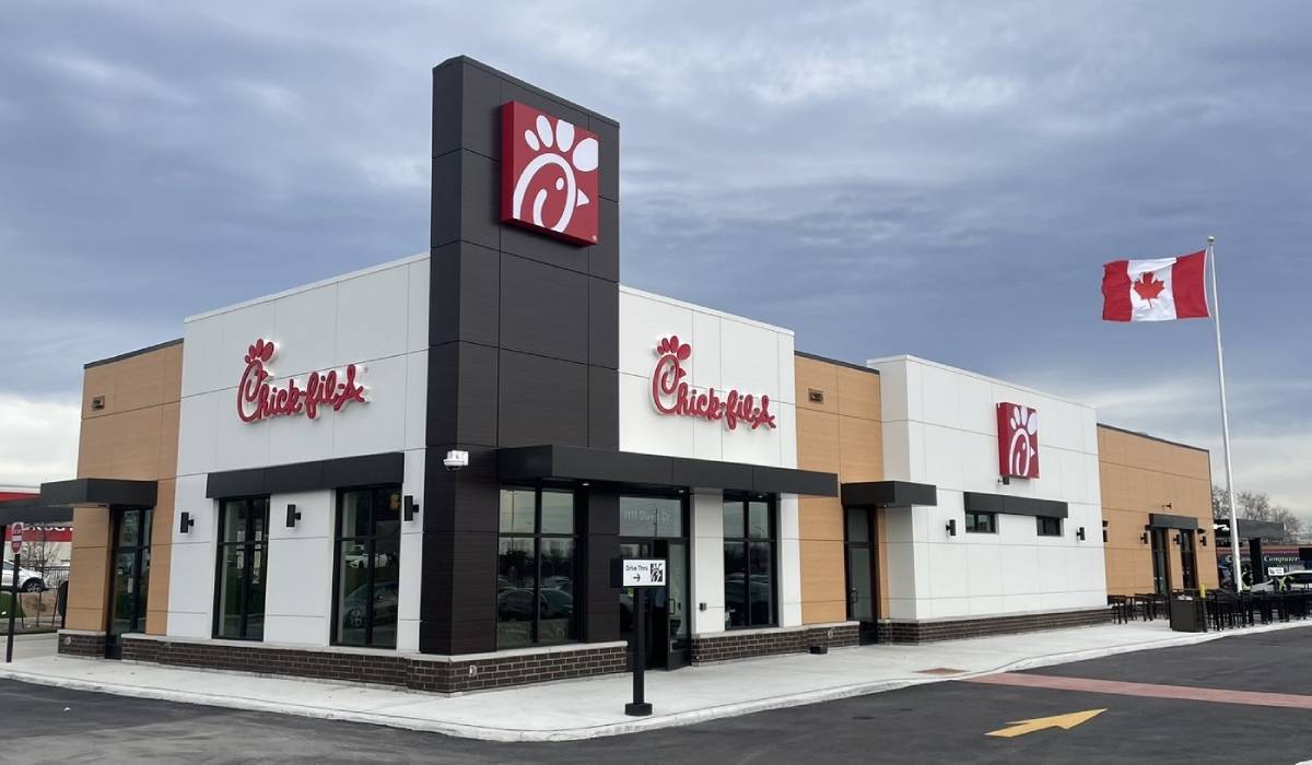 Chick-fil-A Canadian restaurant.