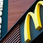 McDonald's sign outside restaurant.